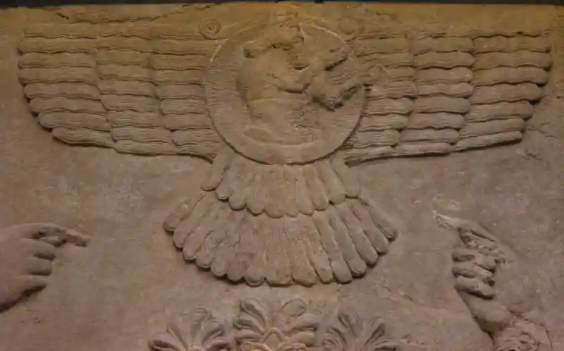 Winged disc, symbol of god Ashur